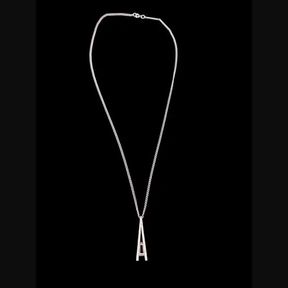 Vintage Avon Park East Collection Silver Tone Green Glass Stone Necklace 22" - Picture 6 of 7